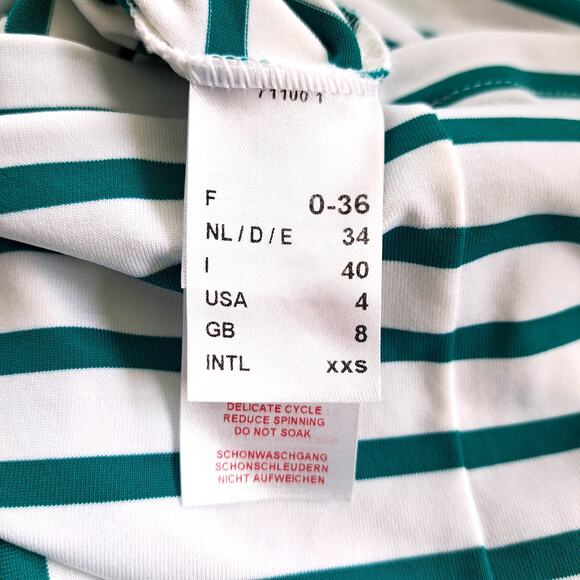 SAINT JAMES PROPRIANO Nautical Stripe Dress 4 US Anti-UV Nautical Green White - Picture 9 of 13